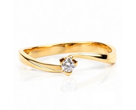 18К  Розово Злато Диамантен Годежен Пръстен Bloom Jewellery